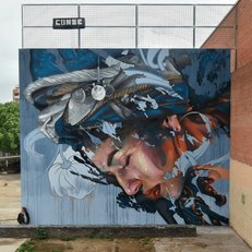 graffiti conse parc clot barcelona mujer amazigh