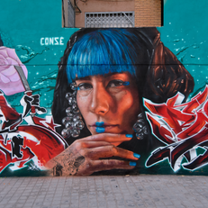 conse graffiti/ conse/ graffiti barcelona / conse/ graffiti / muralista / pintor / barcelona / artista /  hiperrealismo / realismo / conse andechaga / street art