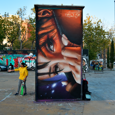 conse graffiti/ conse/ graffiti barcelona / conse/ graffiti / muralista / pintor / barcelona / artista /  hiperrealismo / realismo / conse andechaga / street art